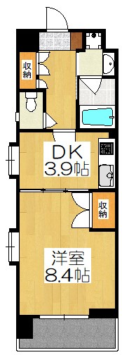 ベラジオ五条堀川の間取り