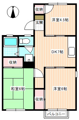 スカイハイツの間取り