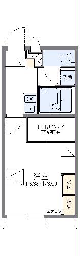 レオパレスジョルディン　天橋立の間取り