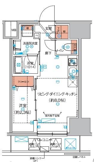 豊島区巣鴨のマンションの間取り