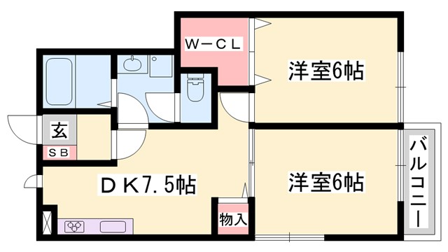 メゾン幸船の間取り