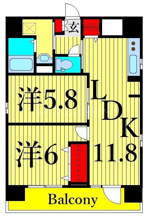 モン　エール　西日暮里の間取り