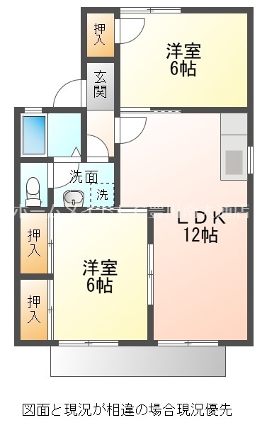 セジュール東山B棟の間取り