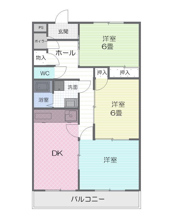 ハイツ北山の間取り