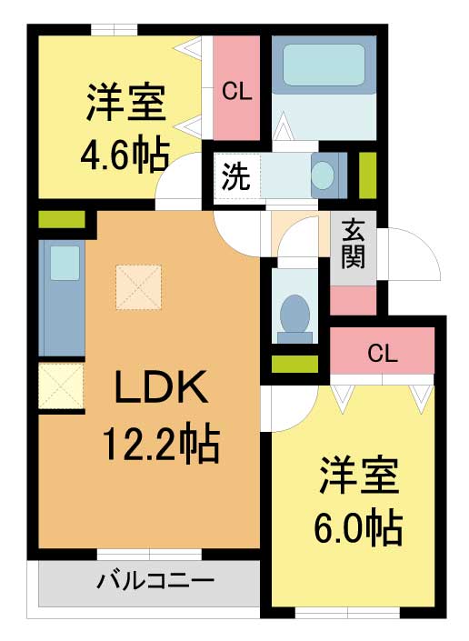 Lamaison青木町Iの間取り