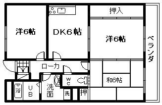 【岸和田市戎町のマンションの間取り】