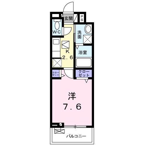 アリエッタ福室Ｍの間取り