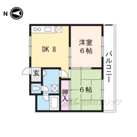 【上阿達谷口マンションの間取り】