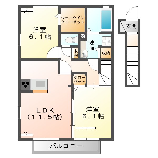 アーバンコートＡの間取り