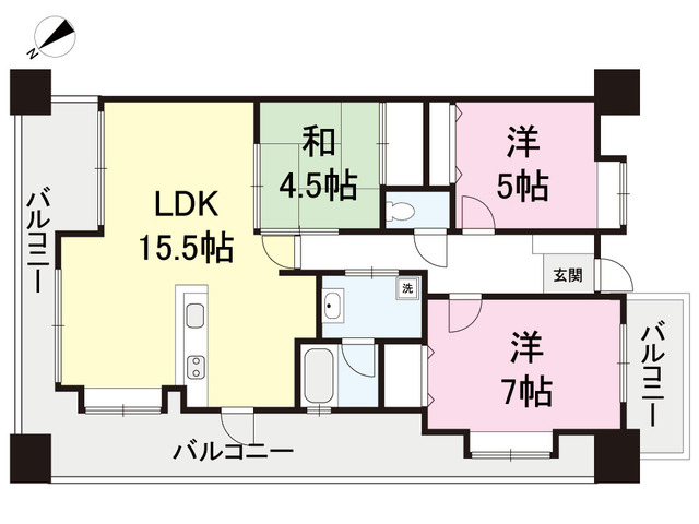 エイルマンション新潟駅南ロゼアの間取り