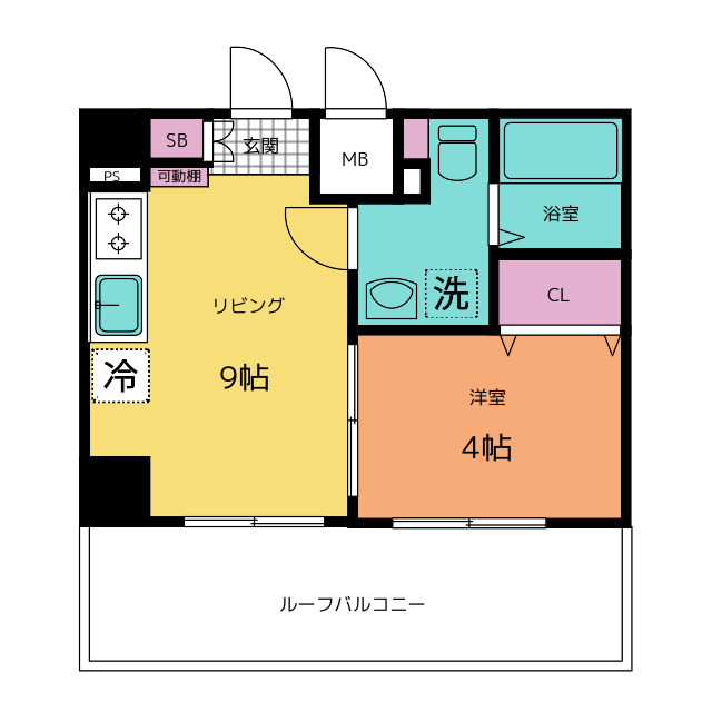 Ａｌｉｖｉｓ東瑞江の間取り