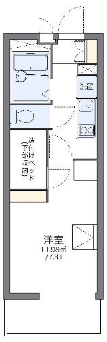 レオパレスハポネスIIIの間取り