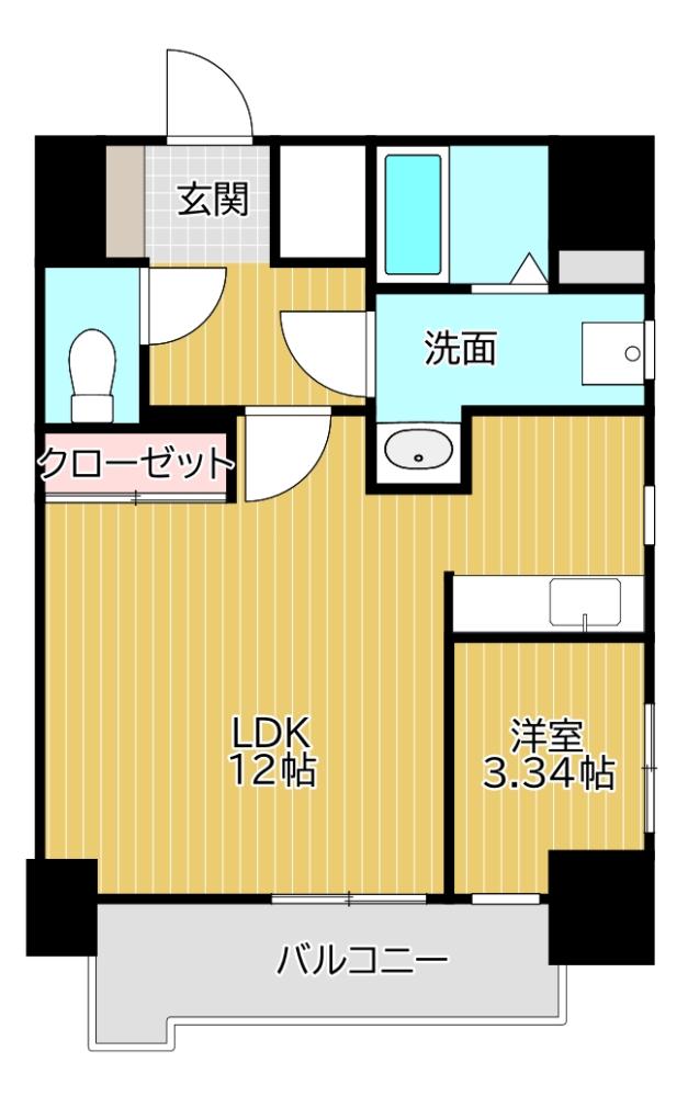 北九州市八幡東区枝光本町のマンションの間取り