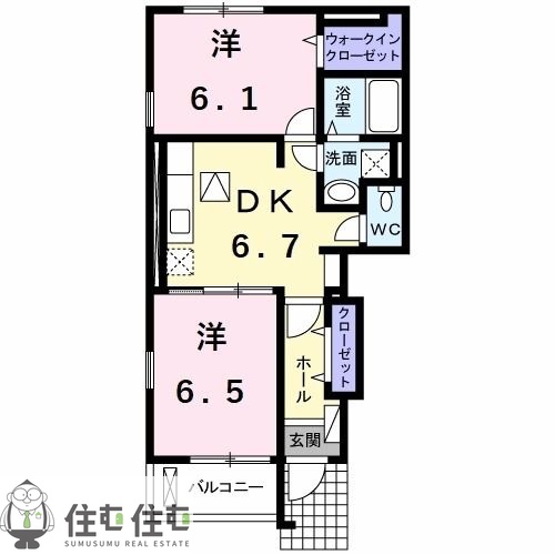 アンジェロ　クストーデ　Ｂの間取り