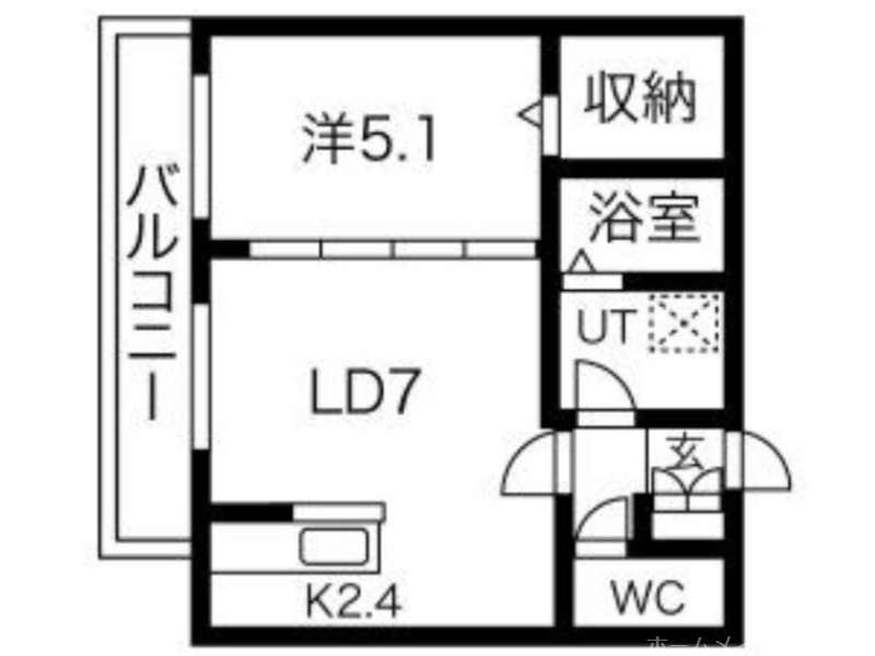 アヴェンタドール学園前の間取り