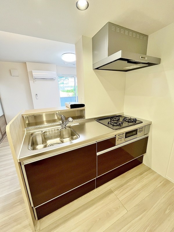 キッチン　★システムキッチングリル付き/3口コンロ★