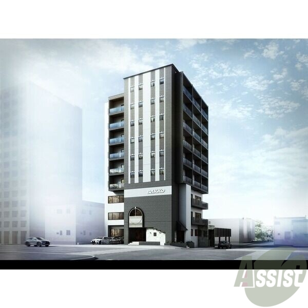 建物外観　「仮）グランメール　美園３－４」完成予想パース