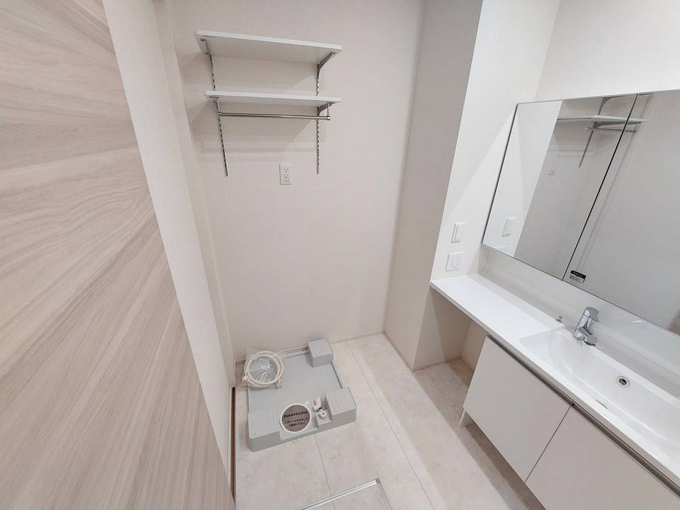 洗面設備　洗濯機置場