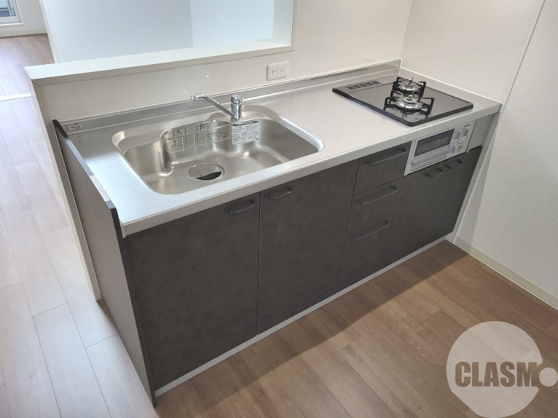 キッチン　２口コンロ＋グリル付きシステムキッチン♪