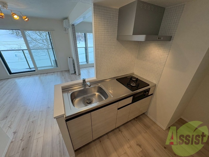 キッチン　システムキッチンなので、すぐお料理に使えます！