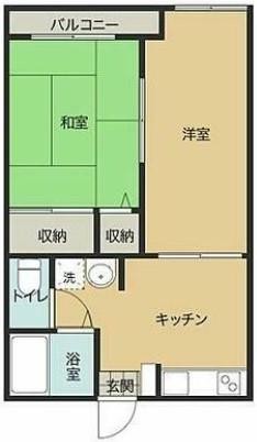 桃山ハイツの間取り写真