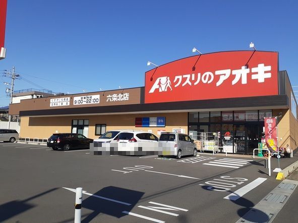ドラックストア　クスリのアオキ六条北店（ドラッグストア）まで350m