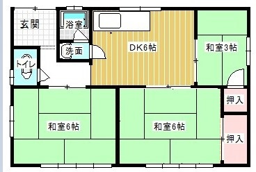 中浜町167番貸家群の間取り写真