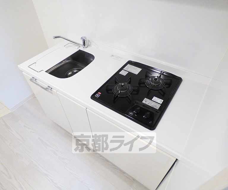 キッチン　２口ガスコンロ付きキッチン