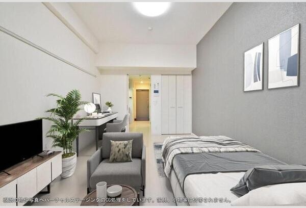 居室・リビング　CG処理をしています。家具・小物等は付帯されません。