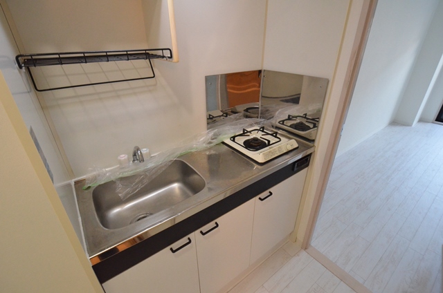 キッチン　1口ガスコンロ付で機能的なキッチンです！