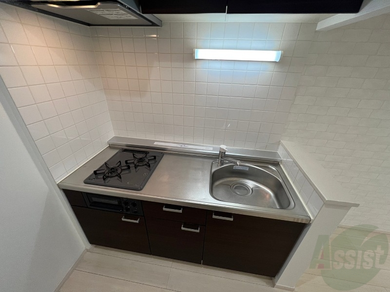 キッチン　システムキッチンで楽しくお料理できそうですね！