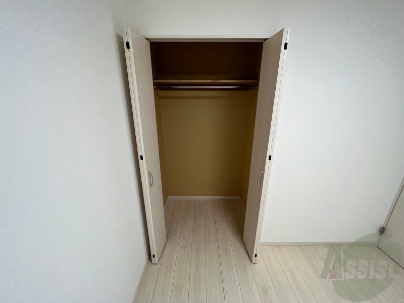 収納　洋室にはクローゼットがあるのですっきり片付きそうです。