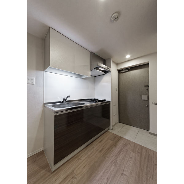 キッチン　写真は4号室系 反転プラン、床の色違いがございます。詳細は現