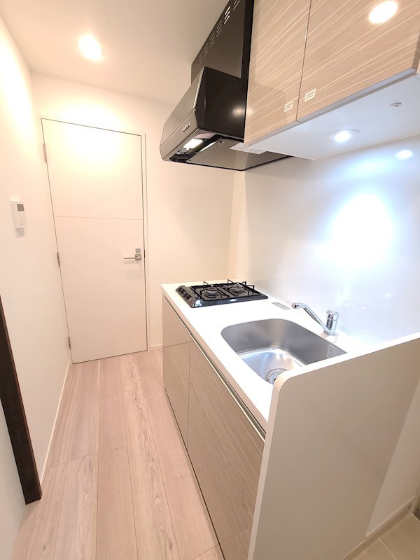 キッチン　2口コンロのシステムキッチンです。