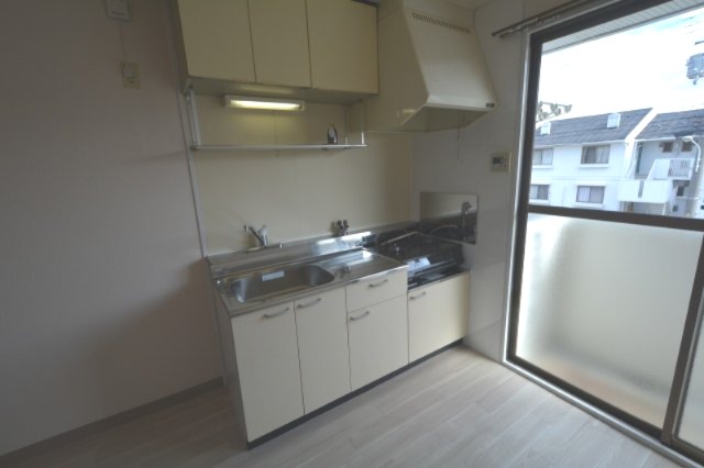 キッチン　ガスコンロ設置可能なキッチンです♪