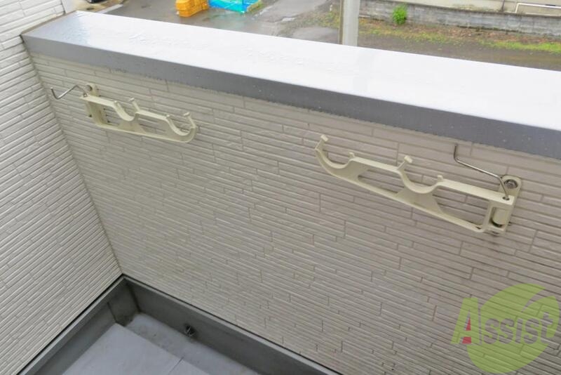 バルコニー　バルコニーに出てみるとこんな感じでした。