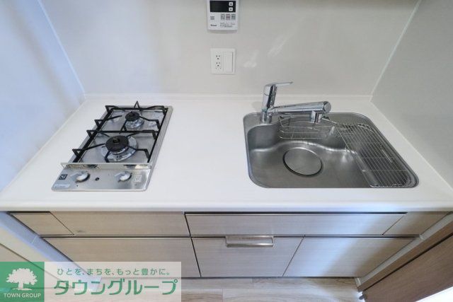 キッチン　システムキッチン（2口ガスコンロ）