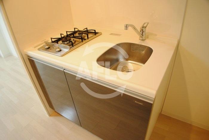 キッチン　ドゥーエなんば南　ガス2口コンロシステムキッチン