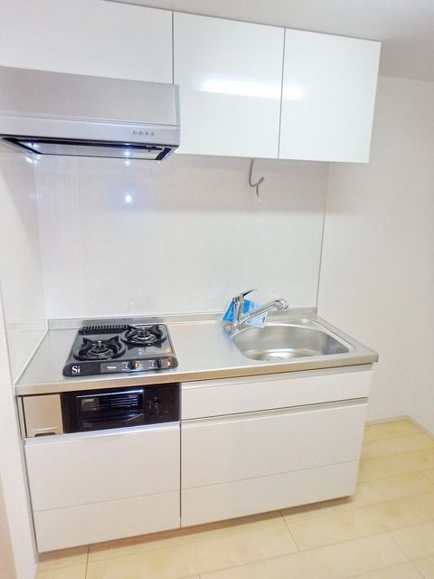 キッチン　★グリル付き2口ガスシステムキッチン★