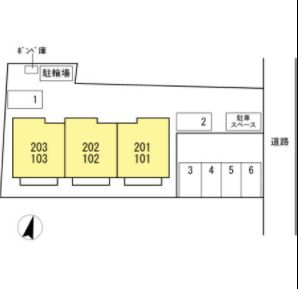 その他　ネット無料。区画図です