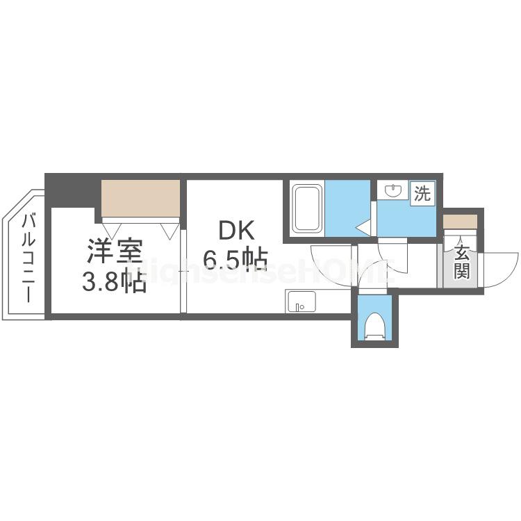 ＧＡＲＤＥＮＩＡ城東の間取り