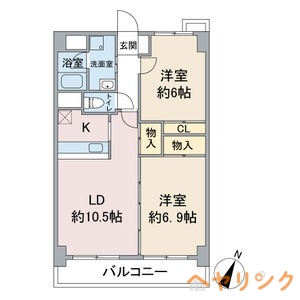 ラトゥール一社の間取り写真