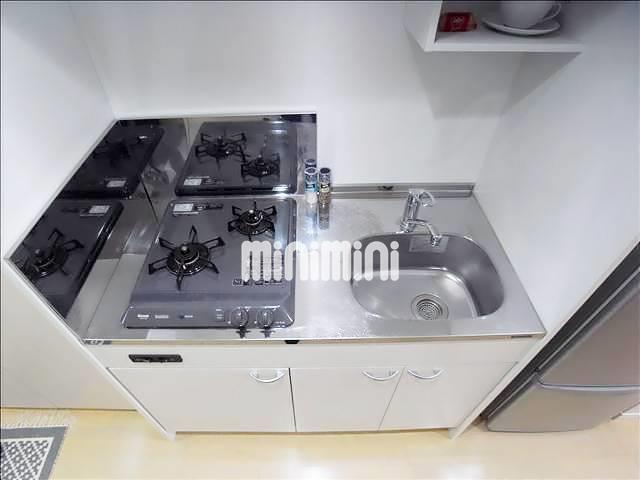 キッチン　２口コンロで便利ですよ！