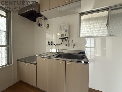 キッチン　ガスコンロ設置可能なキッチンです！