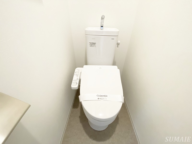 トイレ　ゆったりとした空間のトイレです