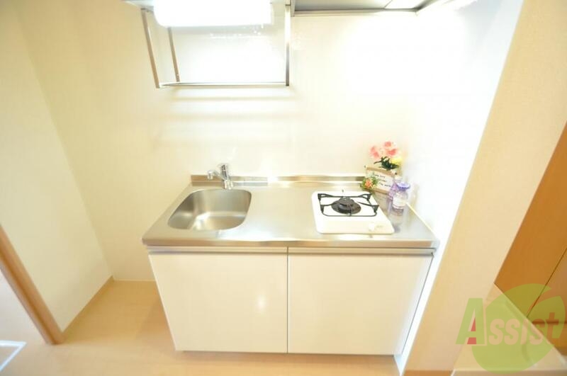 キッチン　お料理好きに嬉しいガスキッチン、使い勝手もよく収納もバッチリ