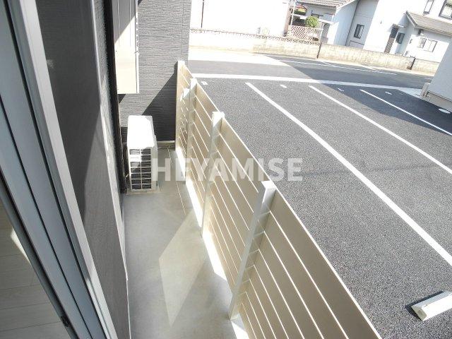 バルコニー　※写真は別号室のもの※