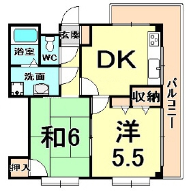 ゴーディ甲子園1番館の間取り写真