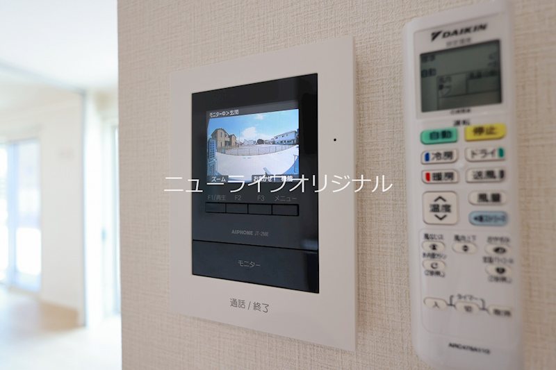 セキュリティ　突然の来客にも安心なモニター付インターホン！