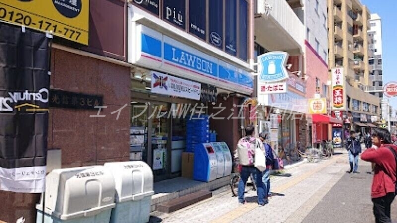 コンビニ　ローソン長居公園前店（コンビニ）まで186m